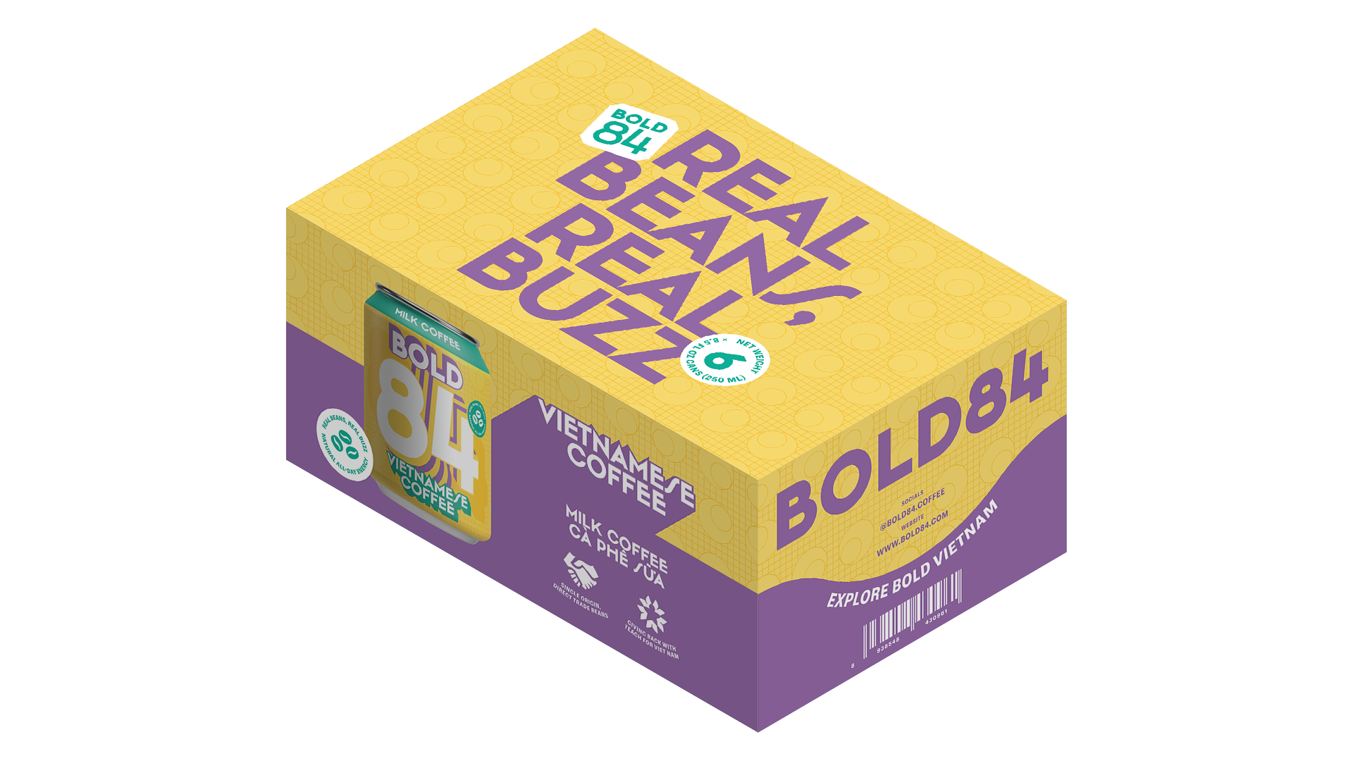 BOLD84 MILK COFFEE 250ml