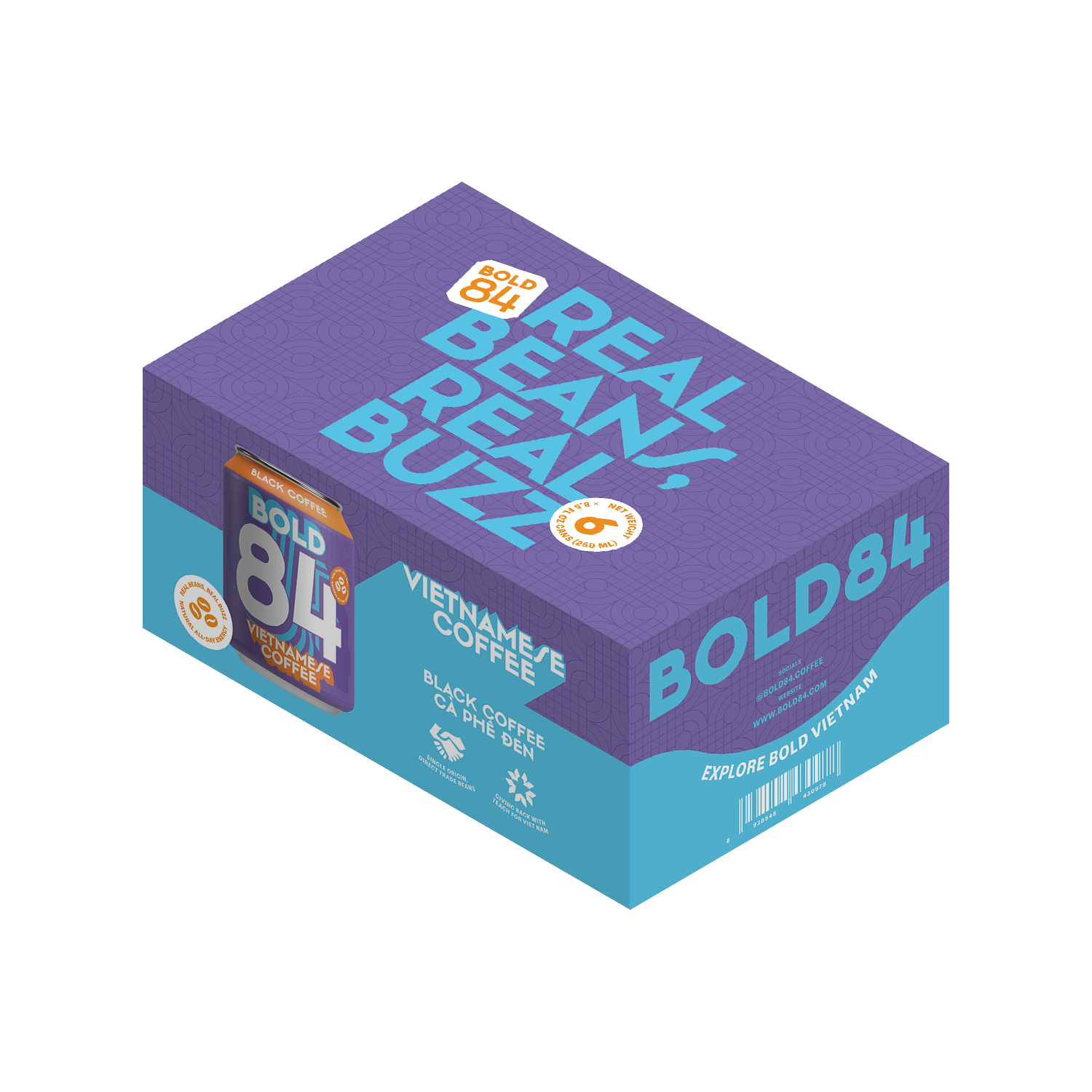 BOLD84 BLACK COFFEE 250ml