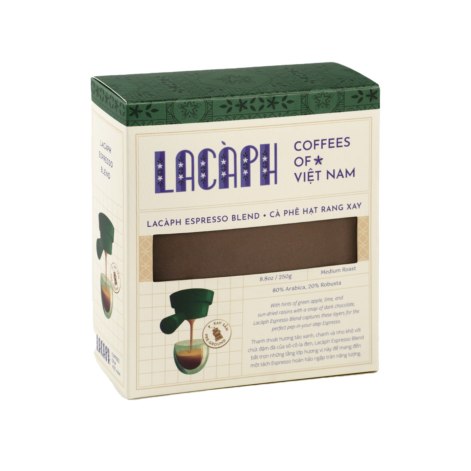 LACÀPH ESPRESSO BLEND (80% ARABICA, 20% ROBUSTA)