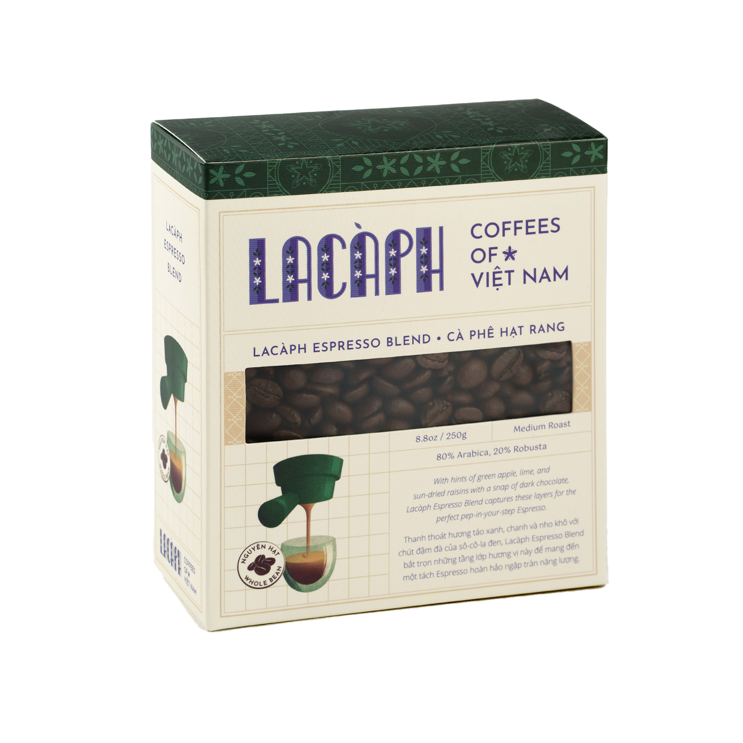 LACÀPH ESPRESSO BLEND (80% ARABICA, 20% ROBUSTA)